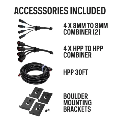 (6) Boulder 100 Solar Panel Mountable Bundle
