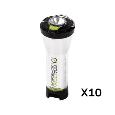 (10팩) Lighthouse Micro Flash USB 충전식 랜턴