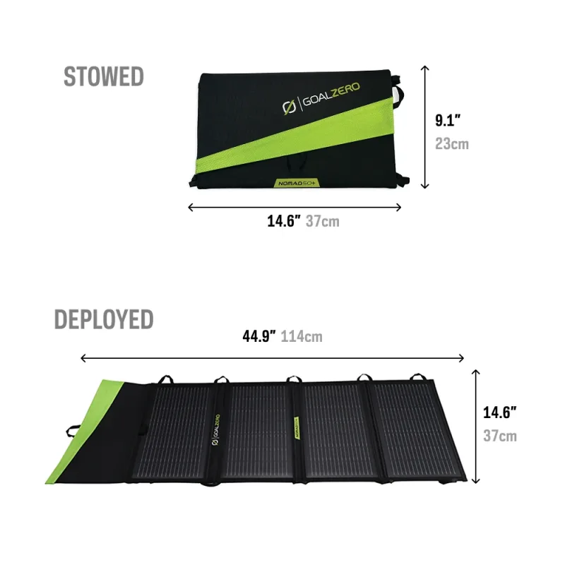 Yeti 300 og Nomad 50+ solcelleaggregat