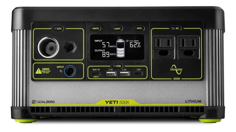 Yeti 500X + Nomad 100 Solar Generator