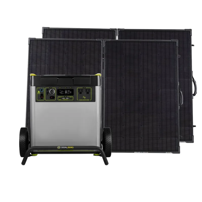Generador solar Yeti 6000X + (2) Boulder 200 BC