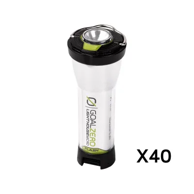 (Lot de 40) Lanternes Lighthouse Micro Flash USB rechargeables