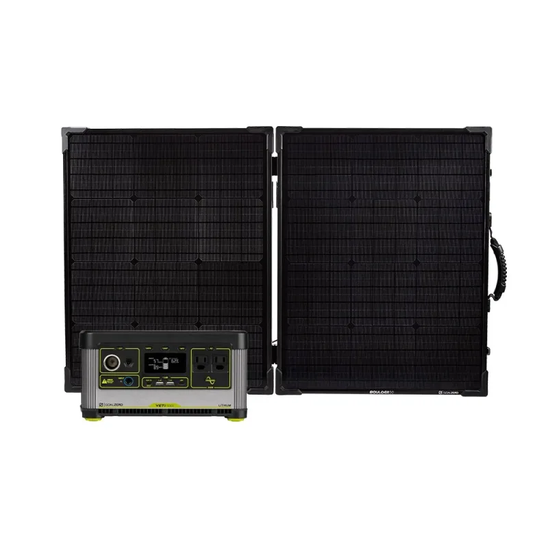 Yeti 500X + Boulder 100 BC Solar Generator