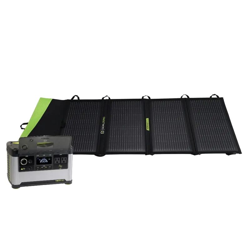 Yeti 300 og Nomad 50+ solcelleaggregat