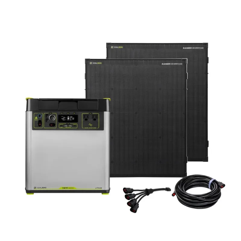 Generador solar Yeti 6000X + (2) Ranger 300 BC