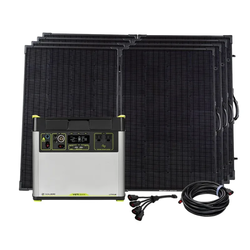 Generador solar Yeti 3000X + (4) Boulder 200 BC