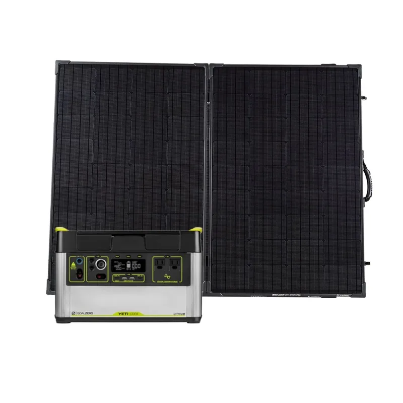 Yeti 1000X + Boulder 200 BC Solar Generator